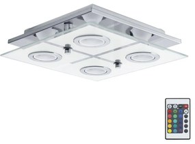 Eglo 75378 - LED RGB Stmievateľné stropné svietidlo CABO-C 4xGU10/4W/230V + DO EG75378
