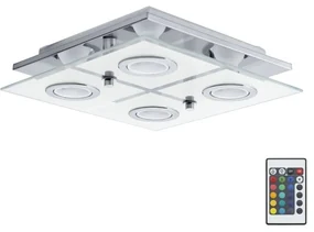 Eglo 75378 - LED RGB Stmievateľné stropné svietidlo CABO-C 4xGU10/4W/230V + DO EG75378