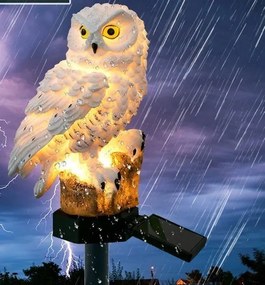 Azar 669 Dekoratívna solárna lampa Sova