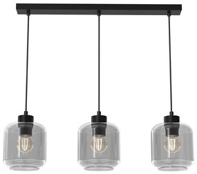 Luster na lanku SOMBRA 3xE27/60W/230V šedá