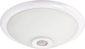 ECOLIGHT LED stropné svietidlo 2xE27 s pohybovým senzorom - sklo