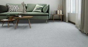 ITC, Koberec metráž Velvet Rock 6914, na mieru, šíře 4m, šedá, twinback (filc+juta), obchodné priestory