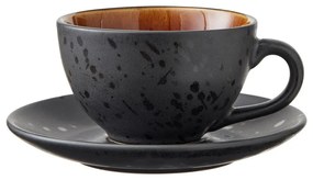 Čierne šálky z kameniny v súprave 4 ks 240 ml Black/Mix – Bitz