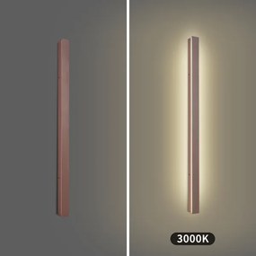 Brilagi-LED Vonkajšie nástenné svietidlo LINEAR LED/22W/230V 3000K IP65 100 cm hnedé CRI 90