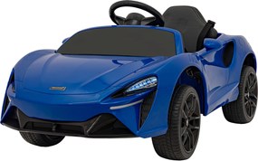 Ramiz McLaren Artur batéria pre deti Modrá + pohon 4x4 + diaľkové ovládanie + pomalý štart + EVA + LED audio