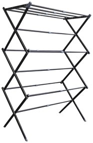 Erga Model 102 Black, poschodový sušiak bielizne 44x39x105 cm, čierna, ERG-SEP-10SUSSTORO102