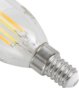 Sada 5 inteligentných LED žiaroviek E14 C35 číra 4,2 W 470 lm 2700 – 6500 K