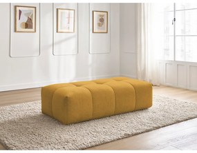 Ženilková podnožka v horčicovej farbe Everest – Bobochic Paris