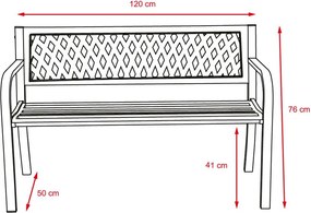 Záhradná lavička Avenberg SELENA