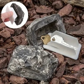 Home & Marker Vonkajšia utajená schránka na kľúče v tvare kameňa