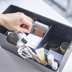 Čierny kovový kúpeľňový organizér na kozmetiku - YAMAZAKI