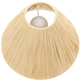 Keramická stolná lampa biela BARBAS  Beliani