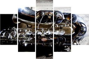 Obraz - Saxofón (150x105 cm)