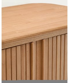 Závesná skrinka pod umývadlo v dekore jaseňa v prírodnej farbe 90x40 cm Mailen – Kave Home