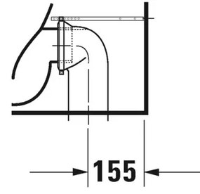 Duravit No.1 - Stojace WC kombi, Rimless, biela 21830900002