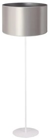Duolla - Stojacia lampa CANNES 1xE27/15W/230V pr. 45 cm strieborná/biela