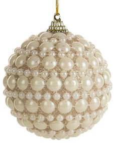 Vianočná ozdoba zlatá / krémová (6 ks)