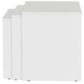 SADA 3x Konferenčný stolík biela