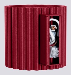 Vínovočervené nástenné svietidlo ø 10 cm Zora – Sollux