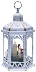 LED svetelná dekorácia lampáš, napájanie: batériové, teplá biela, výška: 33 cm