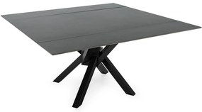 Rozkladací jedálenský stôl s prídavnou doskou s doskou z kameňa 90x150 cm Arlene – Marckeric