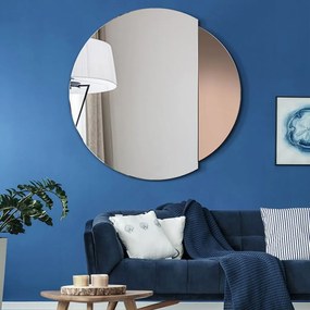 Zrkadlo Eclipse Rozmer: Ø 90 cm, modrá