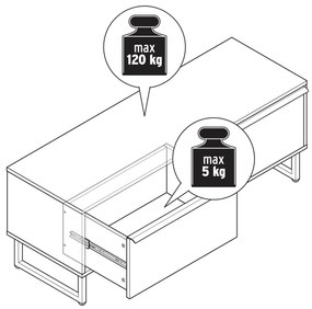 Lavička »LEEG« so zásuvkami