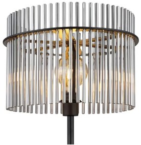 Globo 15698S - Stojacia lampa GORLEY 1xE27/60W/230V čierna