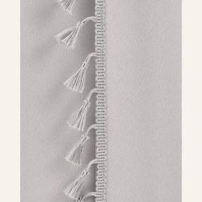 Dekorstudio Dekoračný záves LARA na dekoračné kolieska - svetlosivý Rozmer závesu: 140x250cm
