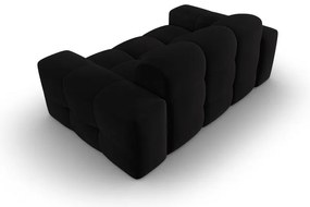 Čierna zamatová pohovka 156 cm Kendal - Micadoni Home