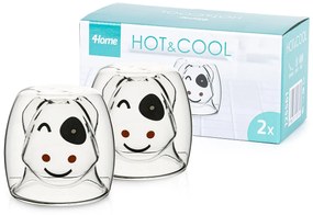 4Home Termo pohár Hot&Cool Happy Cow 210 ml, 2 ks