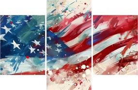 Obraz - Vlajka USA (90x60 cm)