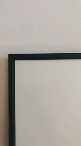 Toptabule.sk 023C Biela tabuľa na magnetky PREMIUM v hliníkovom čiernom ráme 150x100cm /