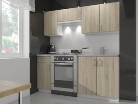 Kuchynská závesná skrinka Š 60cm D2 H720 Artus biela/sonoma