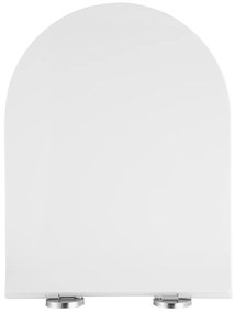 Gamma Verde D8, WC sedadlo 470x365 mm, polypropylén, SoftClose, EasyClean, biela lesklá, GMA-D8