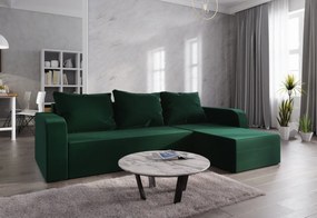 Rohová rozkládacia sedačka MARIKA, 240x90x139 sawana 14/sawana 13