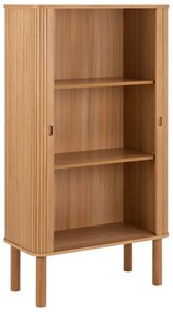 Skrinka v dekore duba s posuvnými dverami v prírodnej farbe 80x145 cm Langley – Actona