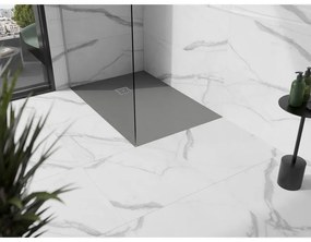 Mexen Stone+, obdĺžniková vanička z minerálneho kompozitu 100 x 90 cm, šedá-betónová, 44619010