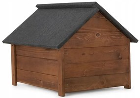 Búda pre psa zateplená veľkosti L odtieň orech