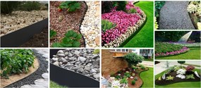 TRENDIE Záhradný obrubník plastový 5cm x 10m