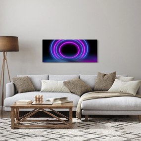 Obraz farebných kruhov (120x50 cm)