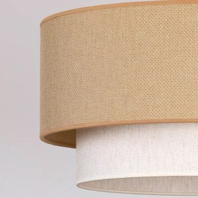 Brilagi - Prisadený LED luster BOHO ECO 1xE27/10W/230V pr. 40 cm béžová/krémová