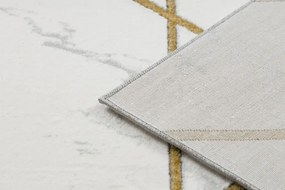 Koberec EMERALD exkluzívny 1012 glamour, styl geometrický, marmur krém / zlatý
