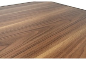 Skladací kempingový stôl hnedá/chróm