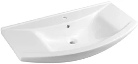 Aqualine Aqualine, ZERO 97 keramické umývadlo nábytkové 97x51cm, biela, 6095