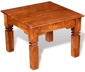 Konferenčný stolík z masívneho dreva, 60x60x45 cm