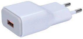 SOLIGHT USB nabíjací adaptér, 1x USB Qualcomm, 5V2A/9V1.67A/12V1A, AC 230V, bielosivý