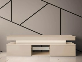 TV stolík/skrinka s LED osvetlením Lestirola Bis 2D 190, Farba: púštny piesok