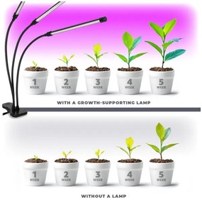 Brilagi-LED Stmiev. lampa s klipom na pestovanie rastlín VITABLOOM 3xLED/10W/230V