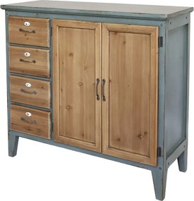 Opálová antik drevená komoda French antiek - 90*37*80 cm